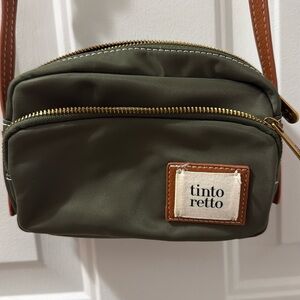 Tinto Retto olive nylon purse